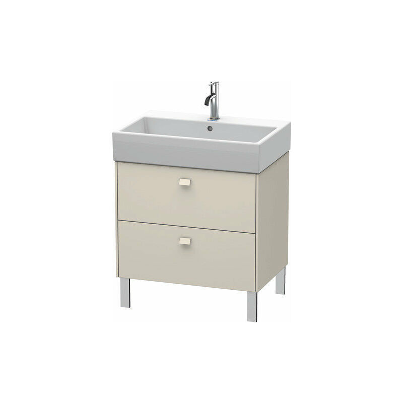 

Mueble de aseo Duravit Brioso de pie 68,4 x 45,9 cm, 2 extraíbles, extraíble superior incl. hueco para sifón y delantal, para lavabo Vero Air 235070,