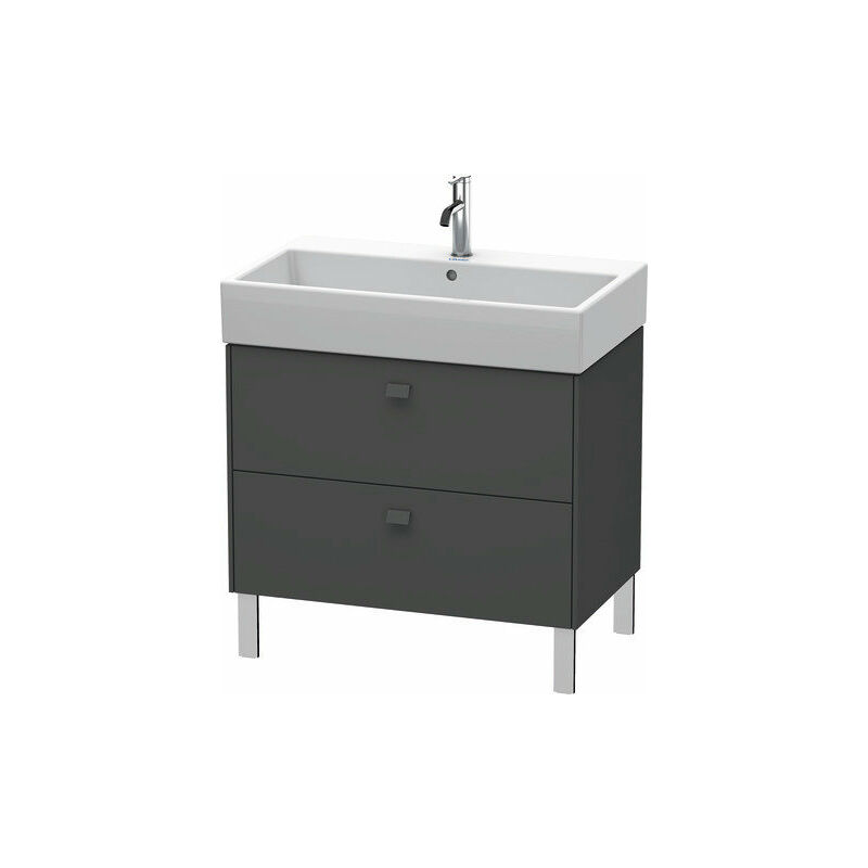 

Mueble de aseo Duravit Brioso de pie 78,4 x 45,9 cm, 2 extraíbles, extraíble superior incl. hueco para sifón y delantal, para lavabo Vero Air 235080,