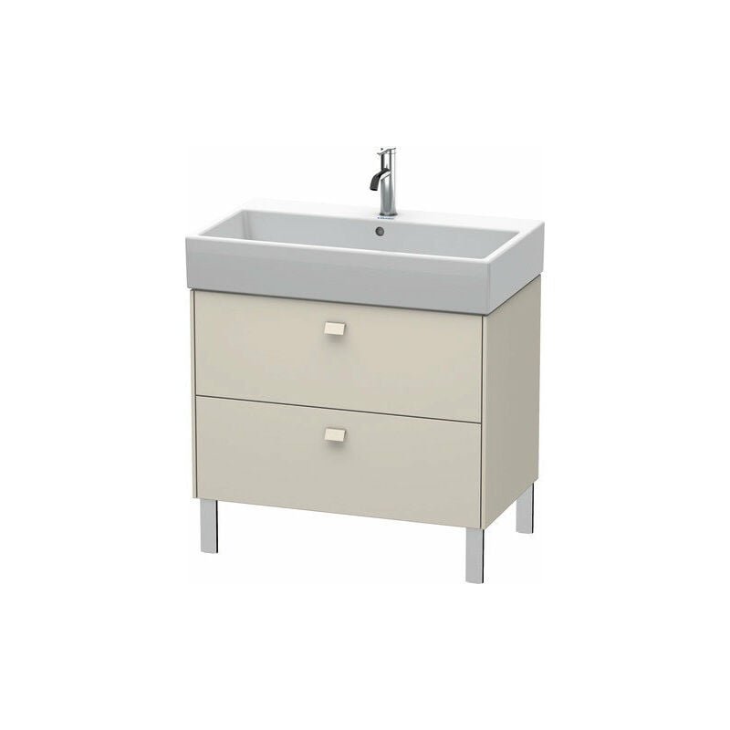 

Mueble de aseo Duravit Brioso de pie 78,4 x 45,9 cm, 2 extraíbles, extraíble superior incl. hueco para sifón y delantal, para lavabo Vero Air 235080,