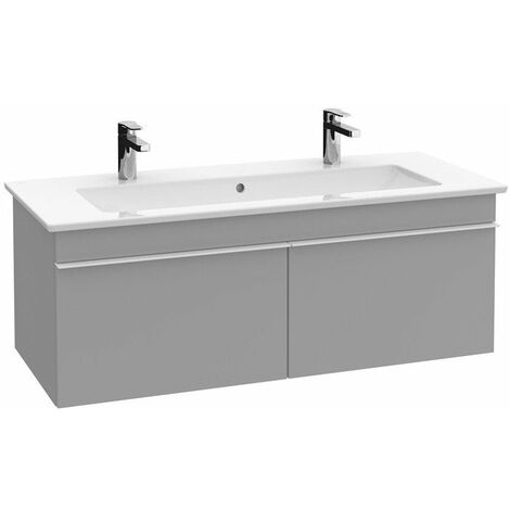 Mueble de baño, 1153 x 420 x 502 mm, modelo suspendido, en madera de roble Santana