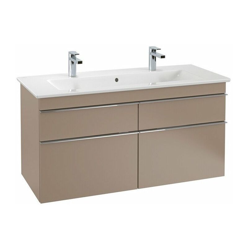 

Villeroy&boch - Mueble de baño, 1153 x 590 x 502 mm, modelo suspendido, en madera Lacada Negro Mate