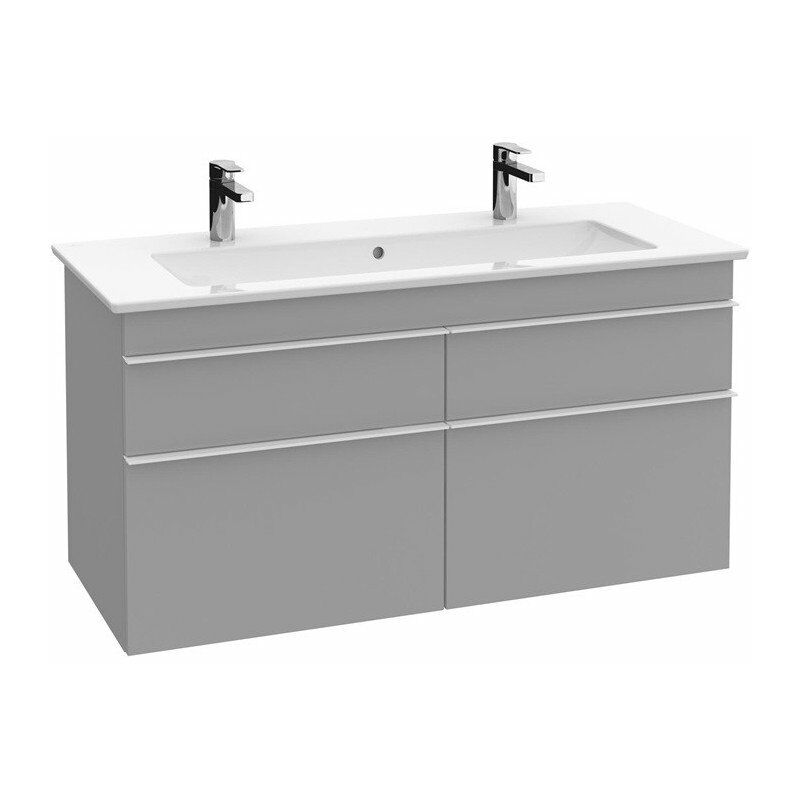 

Mueble de baño, 1153 x 590 x 502 mm, modelo suspendido, En madera Vidrio Gris brillante