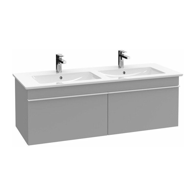 

Villeroy&boch - Mueble de baño, 1253 x 420 x 502 mm, modelo suspendido, En madera Vidrio Blanco brillante