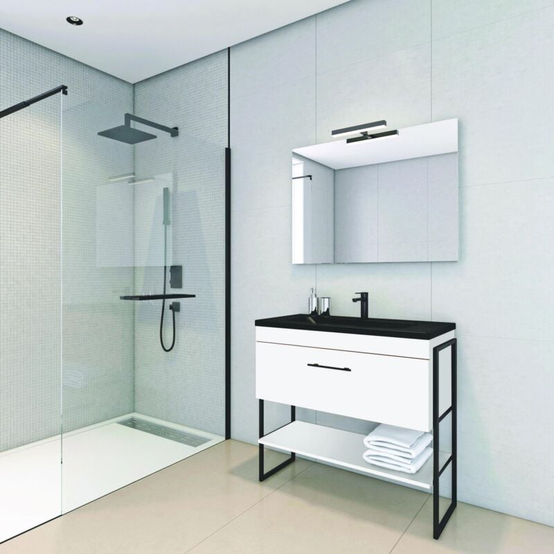 

Ondee - Mueble de baño 1DUS blanco Dimensiones 91x46x88 cm