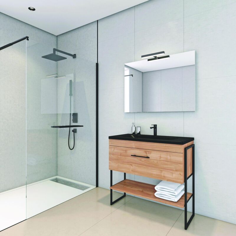 

Ondee - Mueble de baño 1DUS madera Dimensiones 91x46x88 cm