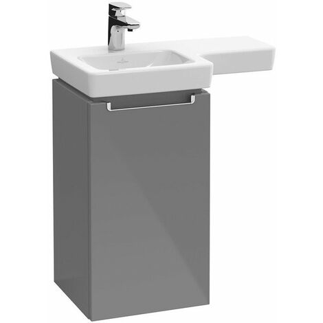 Mueble de baño, 350 x 620 x 335 mm, modelo suspendido, en madera Blanco brillante