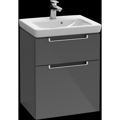 Mueble de baño, 440 x 590 x 352 mm, modelo suspendido, en madera Blanco brillante