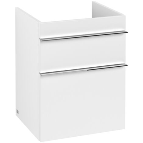 Mueble de baño, 466 x 590 x 426 mm, modelo suspendido, en madera blanca mate