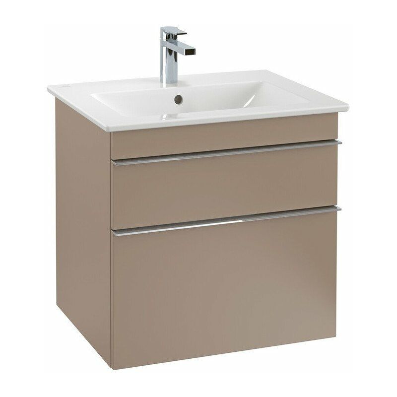 

Villeroy&boch - Mueble de baño, 603 x 590 x 502 mm, modelo suspendido, en madera gris brillante