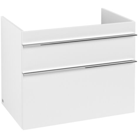 Mueble de baño, 753 x 590 x 502 mm, modelo suspendido, en madera blanca mate