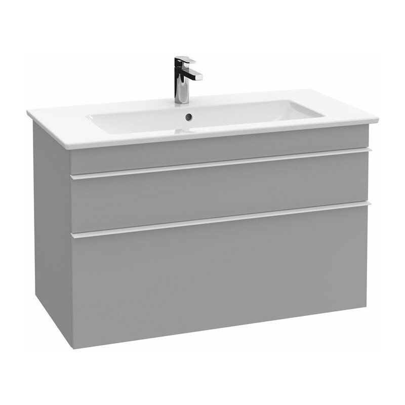 

Villeroy&boch - Mueble de baño, 953 x 590 x 502 mm, modelo suspendido, en madera Lacada Negro Mate