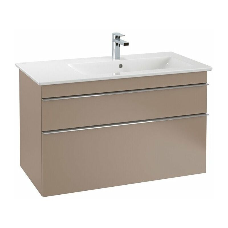 

Villeroy&boch - Mueble de baño, 953 x 590 x 502 mm, modelo suspendido, En madera Vidrio Gris brillante