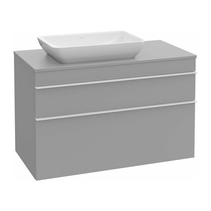 

Mueble de baño, 957 x 606 x 502 mm, modelo suspendido, en madera gris brillante