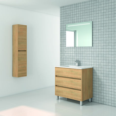 Mueble baño Hera varias medidas con lavabo + espejo liso
