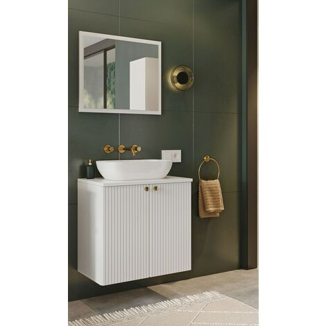 Mueble de baño Alta Gama 47 cms ancho color Blanco ref-19