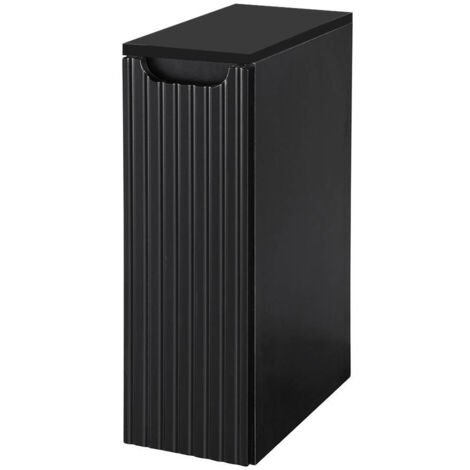 Mueble de baño bajo lavabo Newport con puerta 20x60x40 cm - Negro [en.casa]