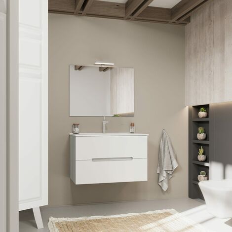 Mueble de baño Royo Amizuva Toire de 60cm 1C en Blanco mate con lavabo