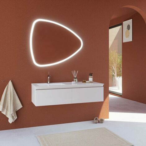 Mueble de baño Milou 1600 blanco mate - espejo y lavabo opcionales
