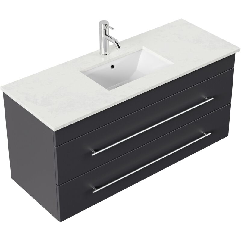 

Mueble de baño Brigg 120 cuarzo Antracita