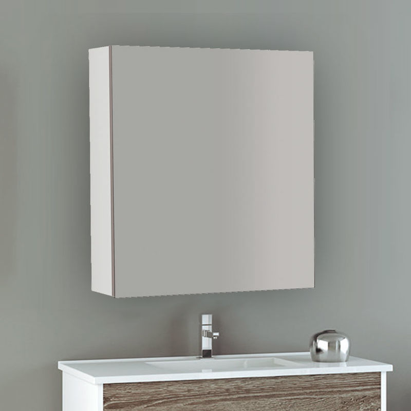 

Mueble de baño Camerino, espejo de una o tres puertas, varias medidas y colores 60 CM BLANCO