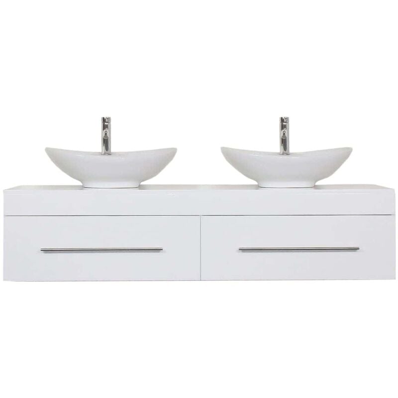 

Mueble de baño Classico XL Blanco brillante con sin asas cajones