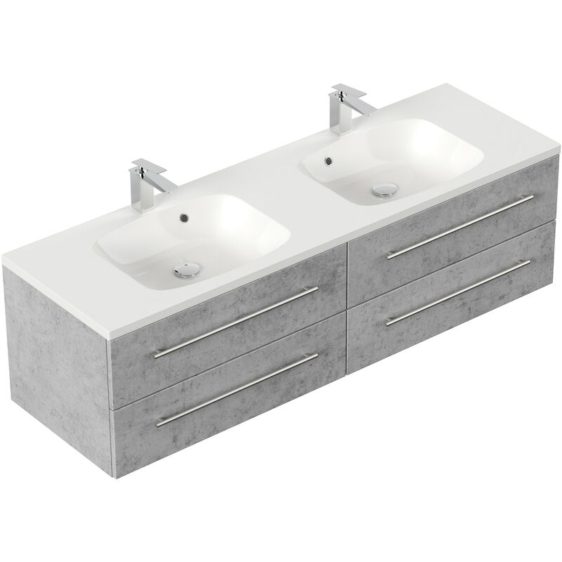 

Mueble de baño Colossos 160 Gris hormigón
