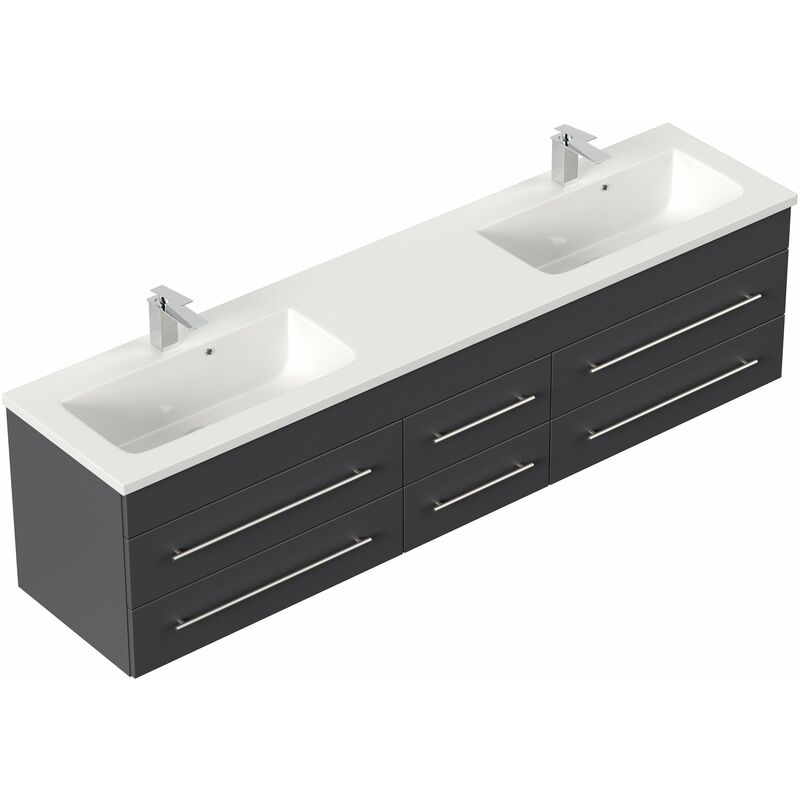 

Mueble de baño Colossos 200 Antracita satinado