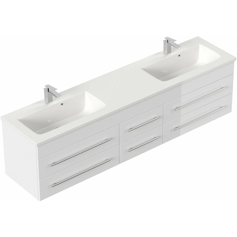 

Mueble de baño Colossos 200 Blanco brillante