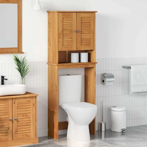 Mueble de baño con estante VIGO Marrón miel 60 x 27 x 161 cm vidaXL