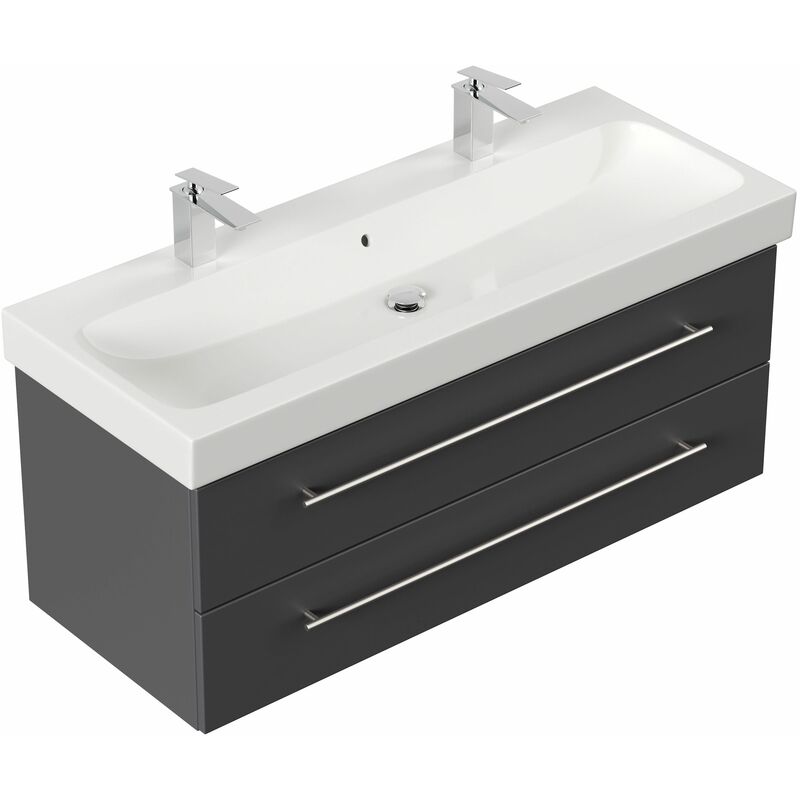 

Mueble de baño con Geberit Icon lavabo 120cm Antracita satinado