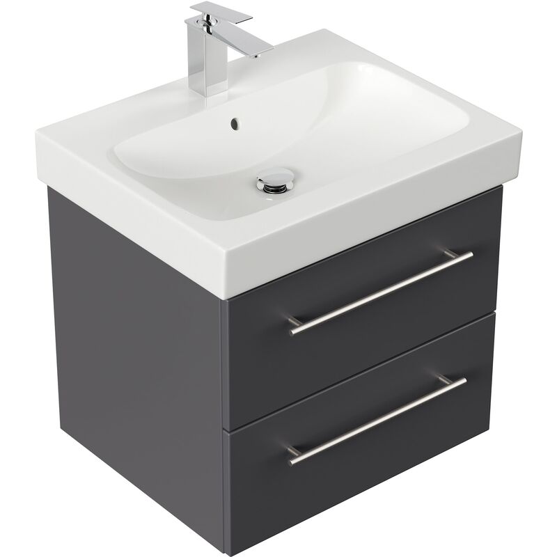 

Mueble de baño con Lavabo Geberit Icon 60 cm Antracita satinado