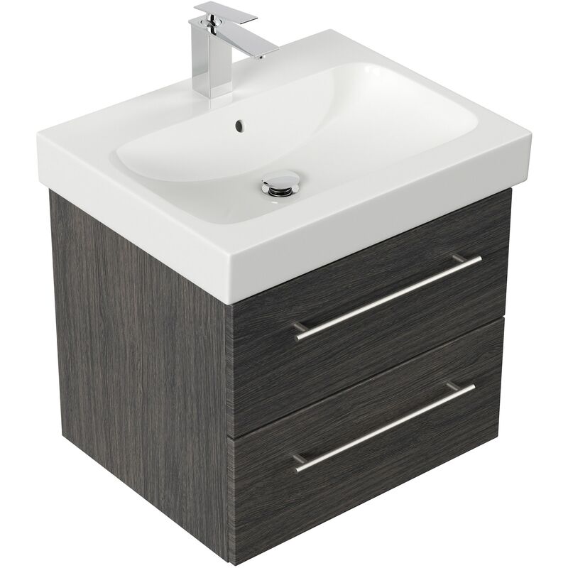 

Mueble de baño con Lavabo Geberit Icon 60 cm Antracita vetado