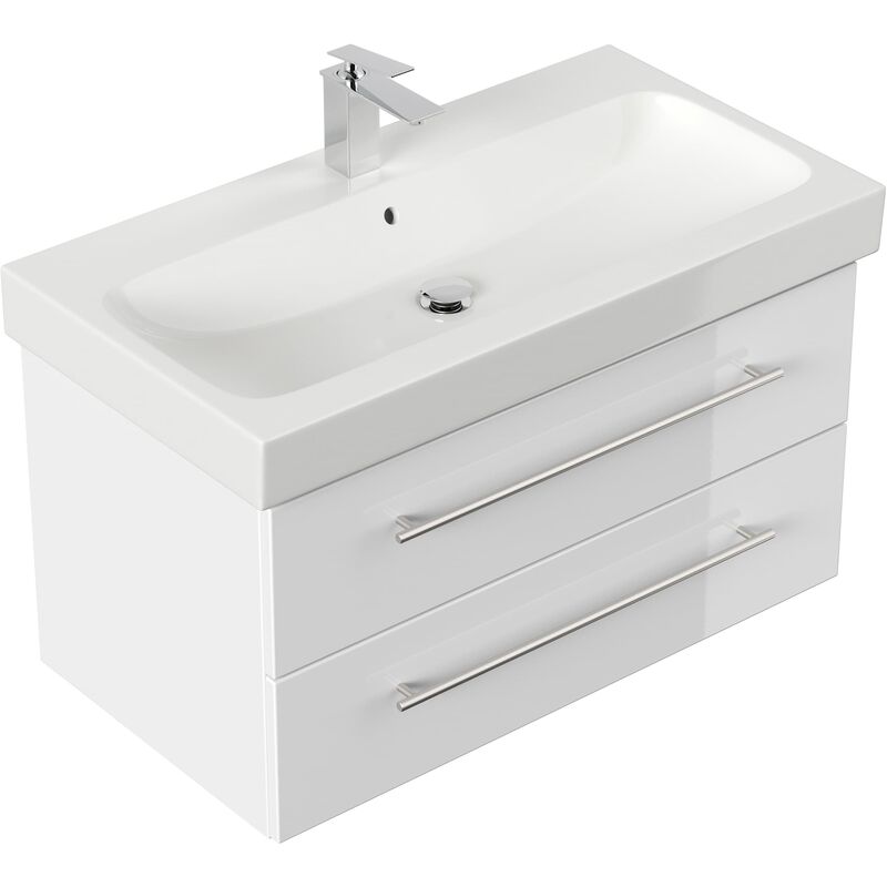 

Mueble de baño con Lavabo Geberit Icon 90 cm blanco brillante