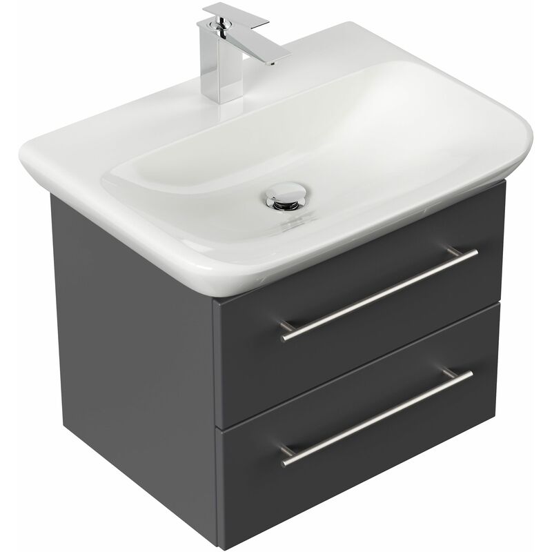 

Mueble de baño con Lavabo Geberit MyDay 65 cm Antracita satinado