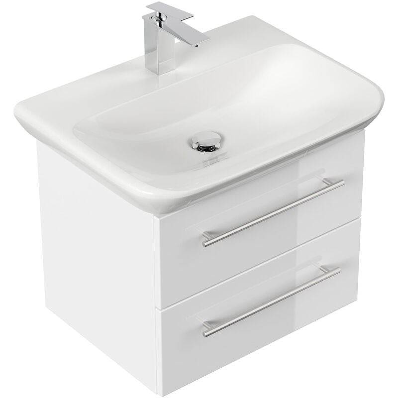 

Mueble de baño con Lavabo Geberit MyDay 65 cm blanco brillante