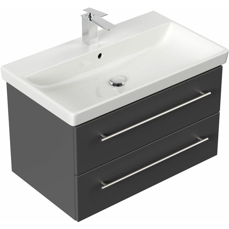 

Mueble de baño con Lavabo Villeroy & Boch Avento 80 cm Antracita satinado