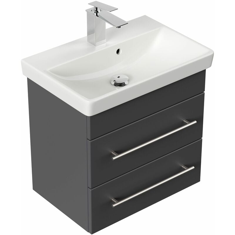 

Mueble de baño con Lavabo Villeroy & Boch Avento Compact 55cm Antracita satinado