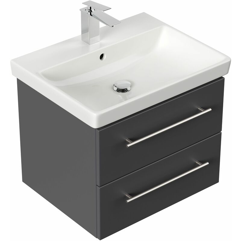 

Mueble de baño con Lavabo Villeroy & Boch Avento Compact 60cm Antracita satinado