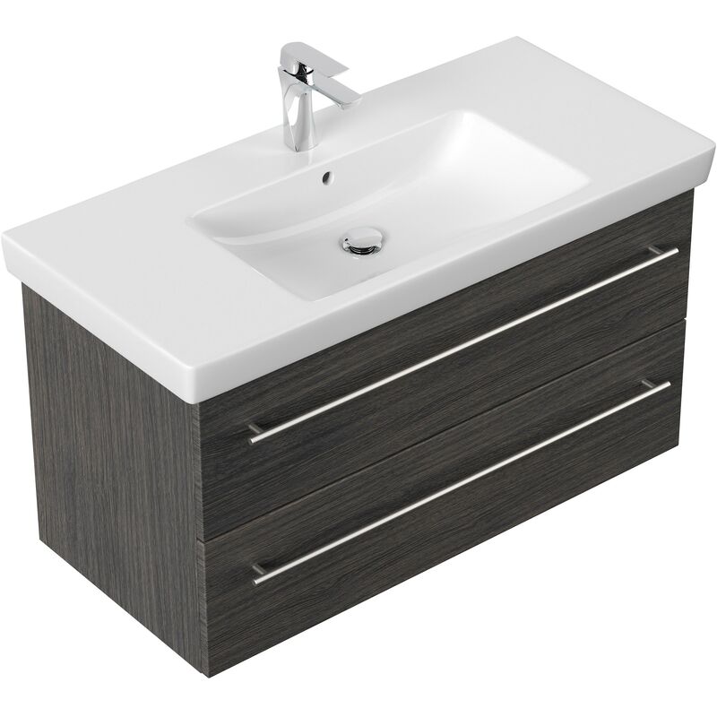 

Mueble de baño con Lavabo Villeroy & Boch Subway 2.0 100 cm antracita vetado