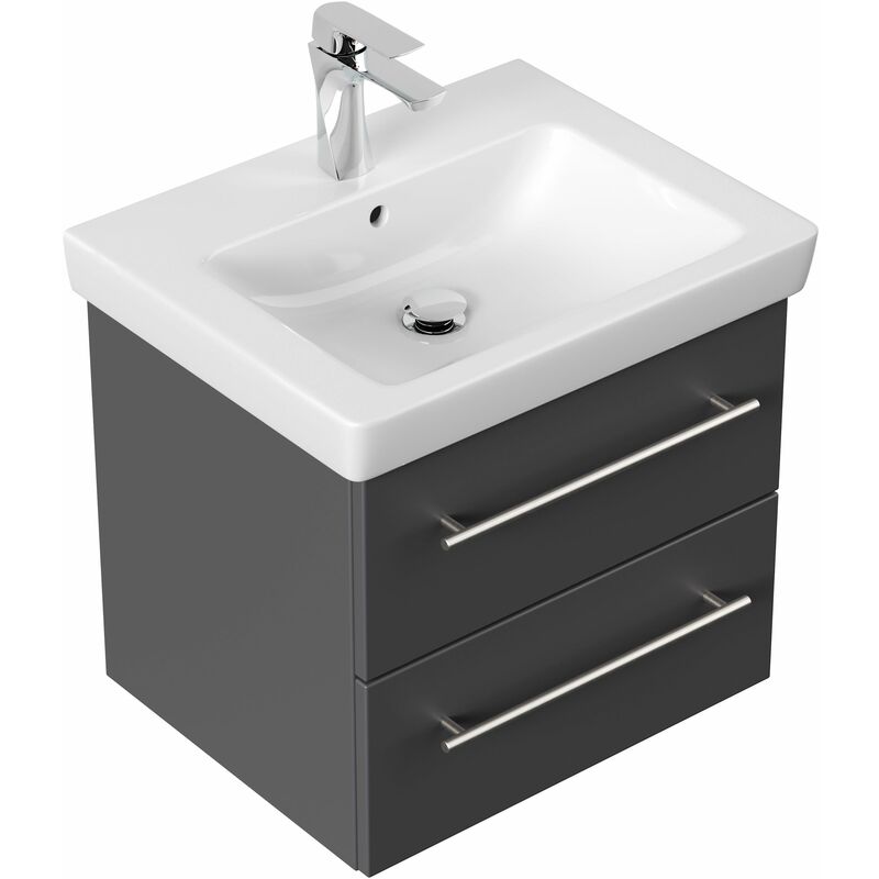 

Mueble de baño con Lavabo Villeroy & Boch Subway 2.0 55 cm Antracita satinado