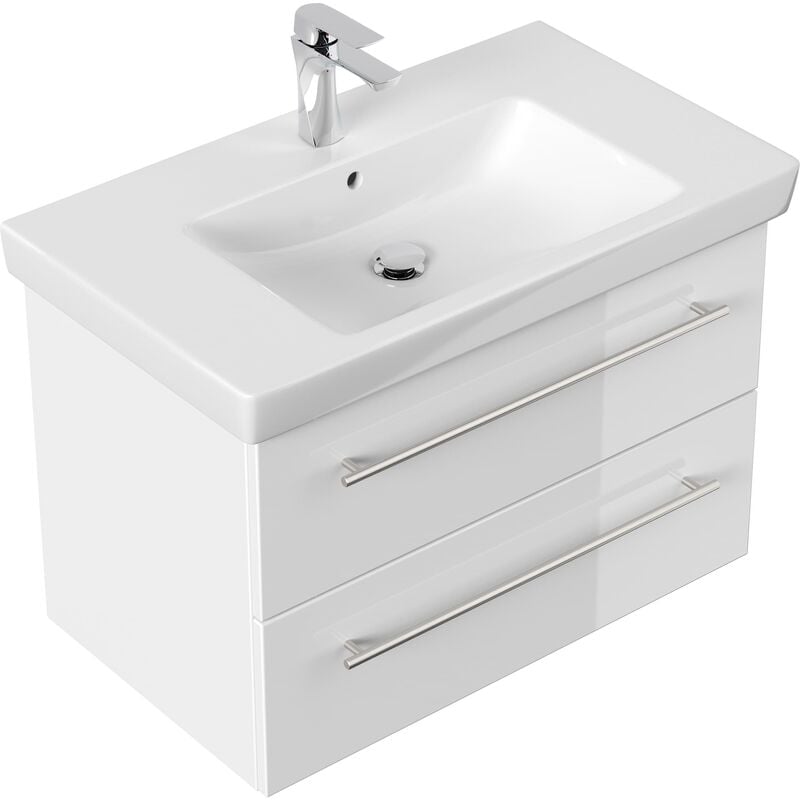 

Mueble de baño con Lavabo Villeroy & Boch Subway 2.0 80 cm blanco brillante