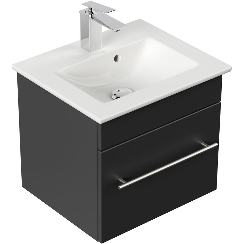 

Mueble de baño con Lavabo Villeroy & Boch Venticello 50 cm negro satinado