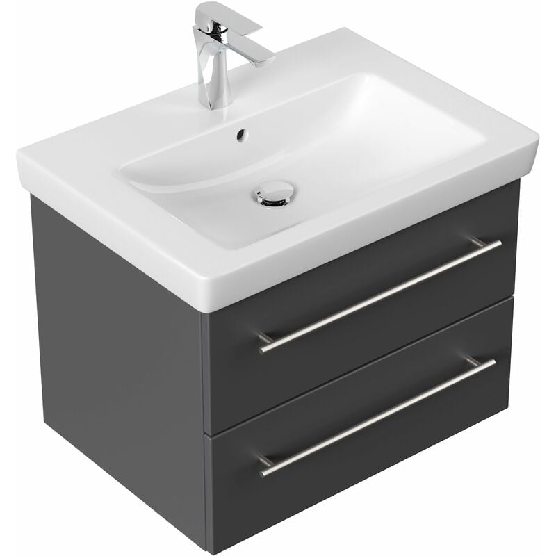 

Mueble de baño con LavaboVilleroy & Boch Subway 2.0 65 cm Antracita satinado