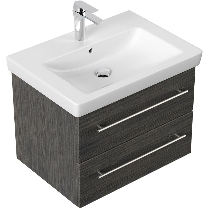 

Mueble de baño con LavaboVilleroy & Boch Subway 2.0 65 cm Antracita vetado