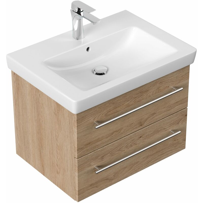 

Mueble de baño con LavaboVilleroy & Boch Subway 2.0 65 cm Roble claro
