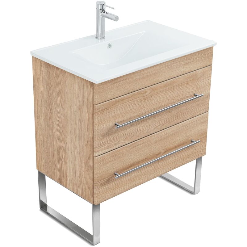 

Mueble de baño con patas Casa Infinity 750 Roble claro