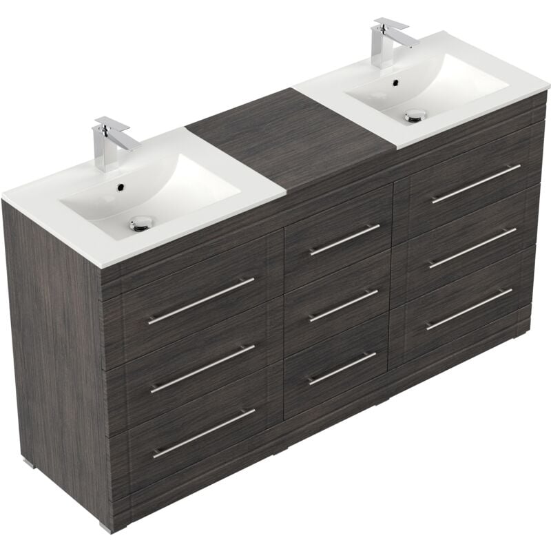 

Mueble de baño con patas Cosmo Moderno Antracita vetado