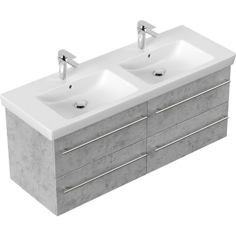 

Emotion - Mueble de baño con Villeroy & Boch Subway 2.0 Lavabo 130 cm B Gris hormigón