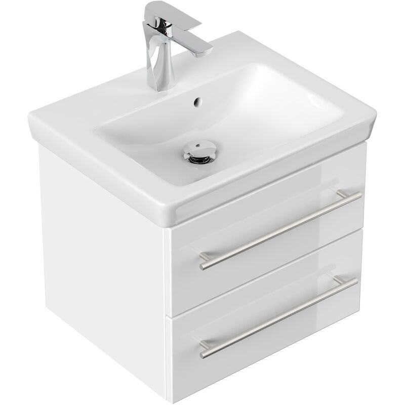 

Mueble de baño con Villeroy & Boch Subway 2.0 lavabo 50cm Blanco brillante