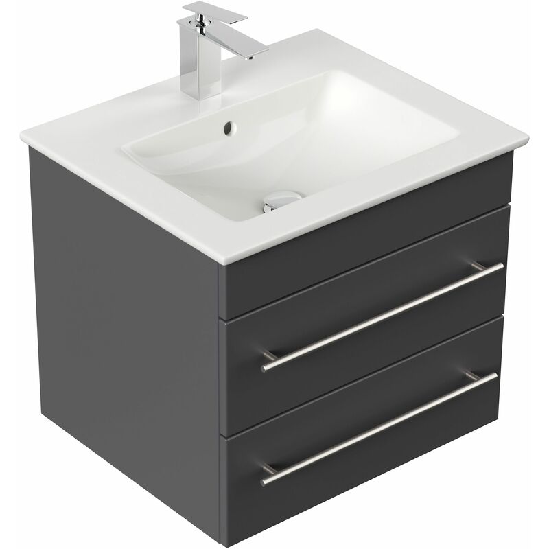 

Mueble de baño con Villeroy & Boch Venticello Lavabo 60 cm antracita satinado